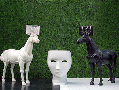 Topiary divider green
