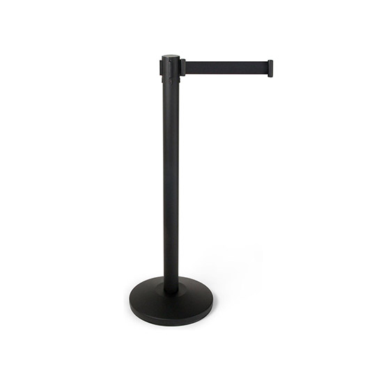 Stanchions retractable black