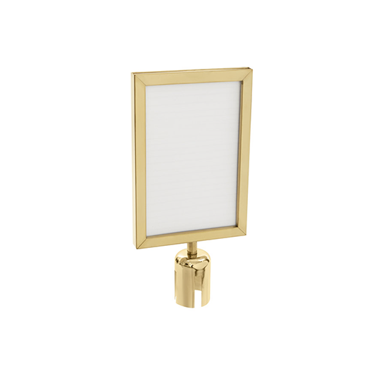 sign holder gold