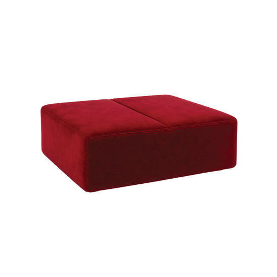 koo ottoman red