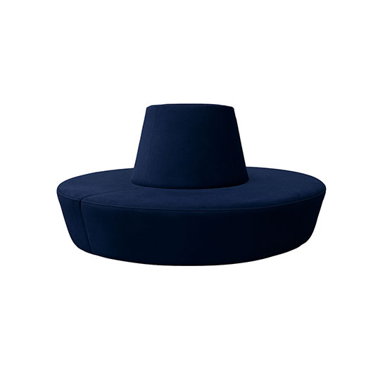 Spacio Ottoman Navy Blue