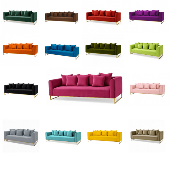 Velours Sofa Any Color